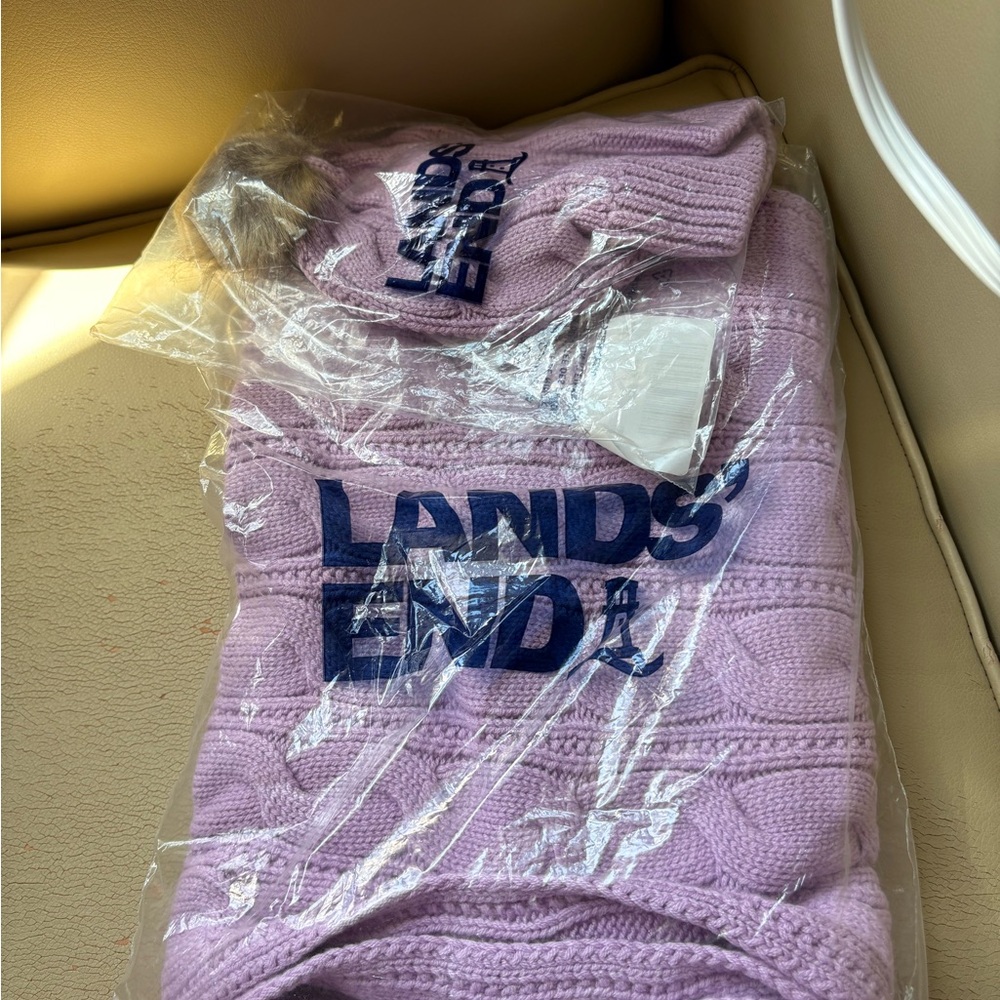 NWT Lands' End Women’s Drifter Cable Knit Scarf - Picture 9 of 9